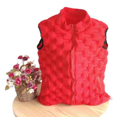 Alta elasticidad de poliéster inflable chaleco frío fq-k04